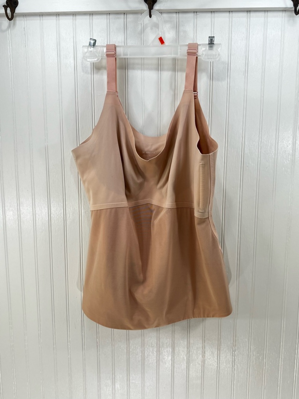 Honeylove Cami 2X Blush Pink Built-In Bra Shapewear Tank Read